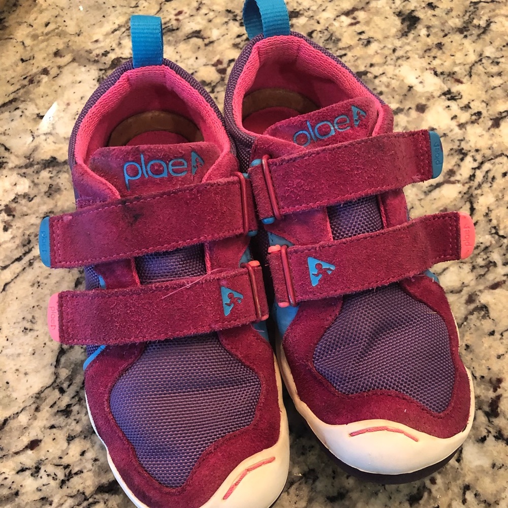 Pink plae shoes size 12.5